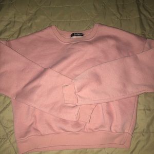 Light pink cropped sweatshirt